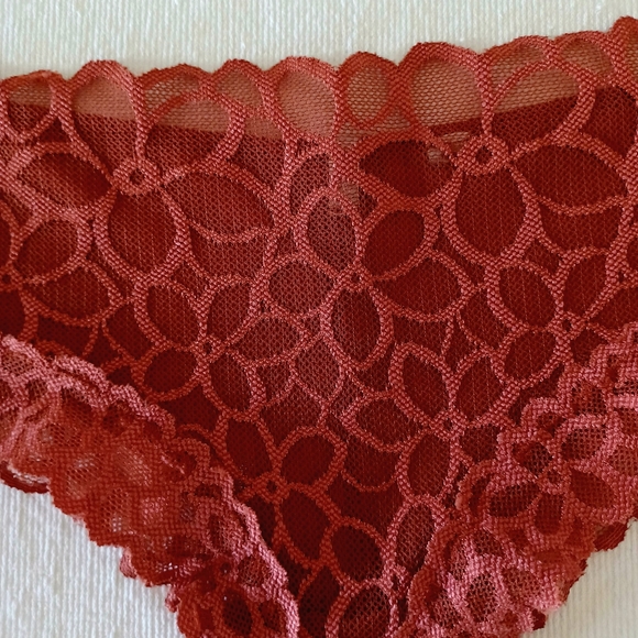 PINK Victoria's Secret Lace Nylon Cheeky Panty, size M - Picture 2 of 6